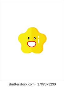 Yellow Star Shaped Jelly Illustration Design