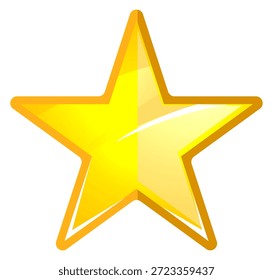 Uma estrela amarela com uma superfície brilhante