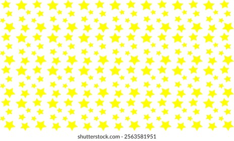 Yellow star simple seamless pattern for celebratory background