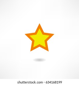Yellow star vector