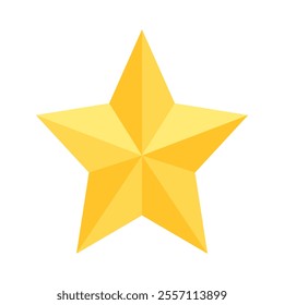 Yellow Star Vector Illustration. Whimsical Designs for Playful Spaces.
