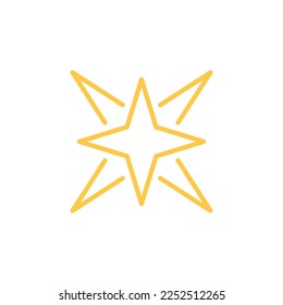 A yellow star vector that can be used for many of your illustration purposes
