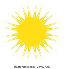 A Yellow Starburst that can be used for a logo or document highlight
