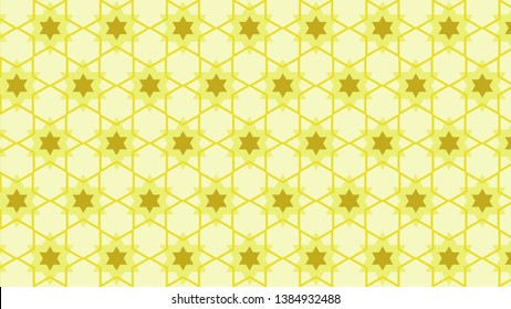 Yellow Stars Background Pattern Illustrator
