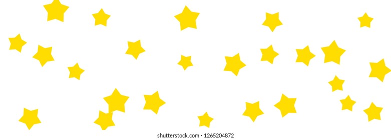 Yellow stars background vector banner useful for cards, design, decoration, fabric and paper prints, advertising.