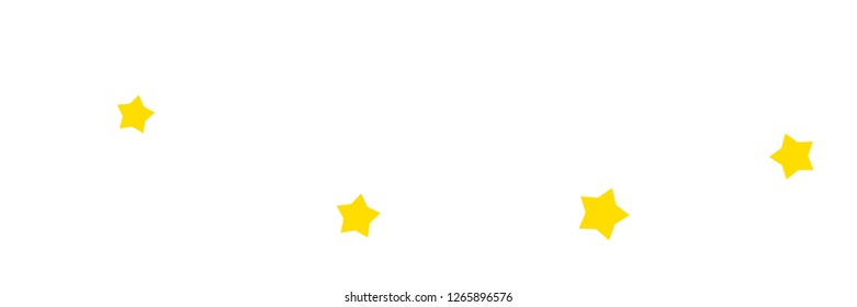Yellow stars background vector banner useful for cards, design, decoration, fabric and paper prints, advertising.