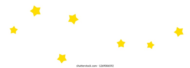 Yellow stars background vector banner useful for cards, design, decoration, fabric and paper prints, advertising.
