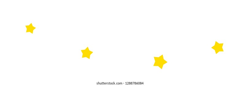 Yellow stars background vector banner useful for cards, design, decoration, fabric and paper prints, advertising.