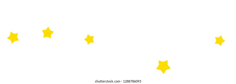 Yellow stars background vector banner useful for cards, design, decoration, fabric and paper prints, advertising.