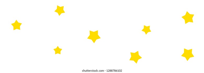 Yellow stars background vector banner useful for cards, design, decoration, fabric and paper prints, advertising.