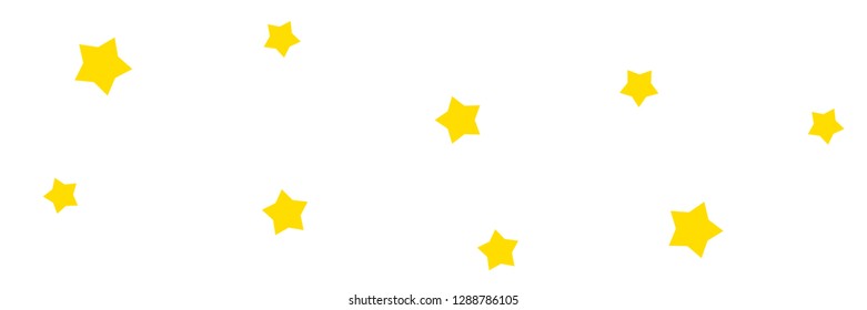 Yellow stars background vector banner useful for cards, design, decoration, fabric and paper prints, advertising.