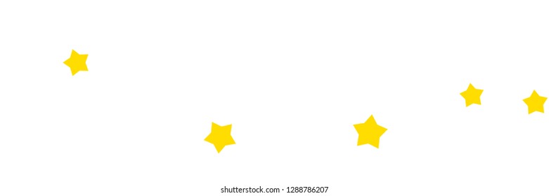 Yellow stars background vector banner useful for cards, design, decoration, fabric and paper prints, advertising.