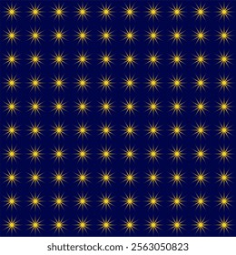 Yellow Stars Blue Sky Geometric Pattern Modern Shapes Background