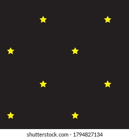 Yellow Stars brush stroke seamless pattern background for fashion textiles, graphics
