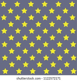 Yellow stars gray background pattern vector