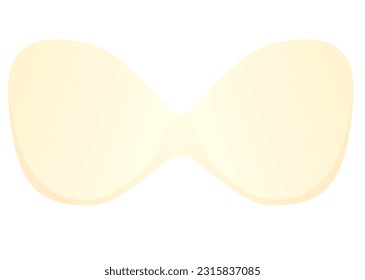 Yellow stick on bra. vector