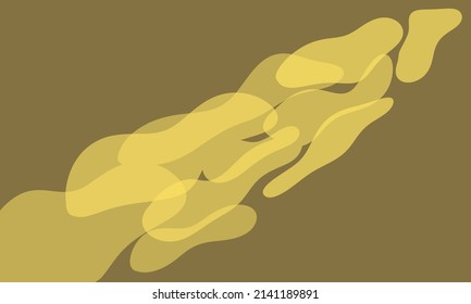 yellow straight line and curved line abstract background