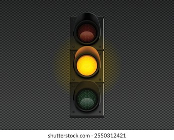 Yellow Street traffic light icon lamp. Traffic light direction regulate safety symbol. Transportation control warning
Yellow Street Traffic Light Icon for Transportation Safety and Directional Regulat