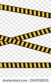 yellow stripe tape. police yellow line stripe tape vector portrait. do no enter,caution for accident.