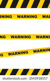 yellow stripe tape. police yellow line stripe tape vector portrait. do no enter,caution for accident.