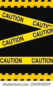 yellow stripe tape. police yellow line stripe tape vector portrait. do no enter,caution for accident.