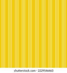 Yellow striped vector seamless pattern in flat style. Background for cotton textile clothes