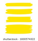 yellow stripes brush paint for scribble marker, brushstroke painting yellow pastel soft color, yellow watercolor brush art, paintbrush yellow strip paint