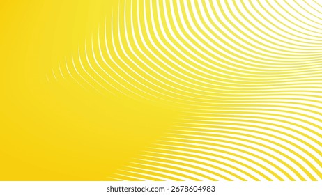 Fundo abstrato linha listras amarelas com padrão minimalista moderno para design digital e criativo