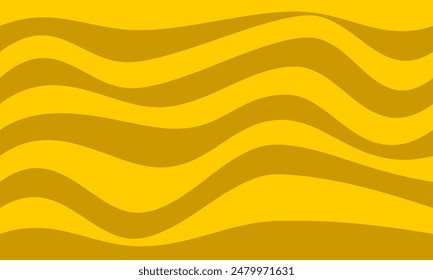 yellow stripes lines wave curves abstract background