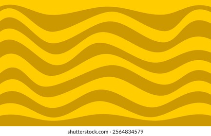 yellow stripes lines wave curves pattern texture funny style abstract background