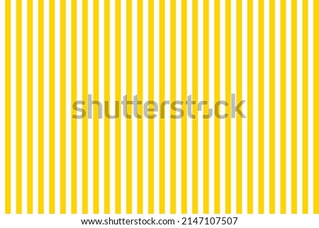 Yellow stripes. Yellow-white stripes texture. Seamless pattern. Vertical lines background. Pastel backdrop. Cute vintage background. Design of wrap. Vector.