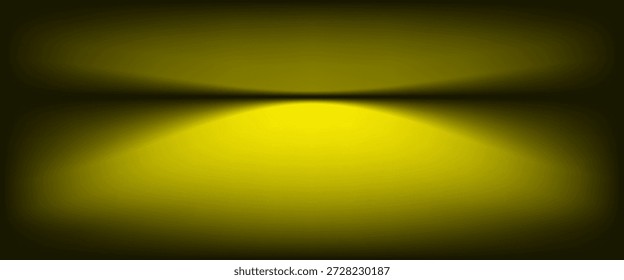 fundo de estúdio amarelo. Abstrato limbo podium sala de estúdio. Piso de parede gradiente vermelho escuro e cena de holofote. Exibição de apresentação, promoção. Ilustração de maquete de estágio de vetor

