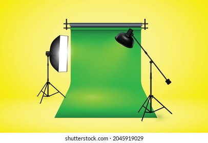 Yellow studio background high quality