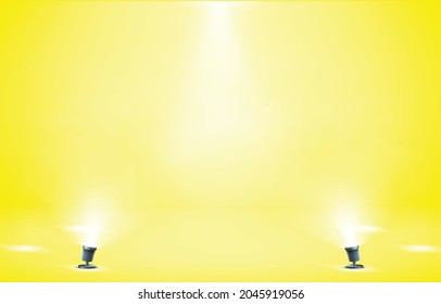Fondo de estudio amarillo de alta calidad