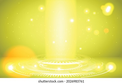 yellow studio empty room background