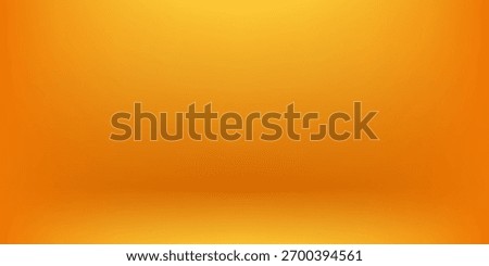 Yellow studio space. Limbo light background. Abstract 3D background for product presentation.