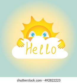 Yellow Stylized Sun