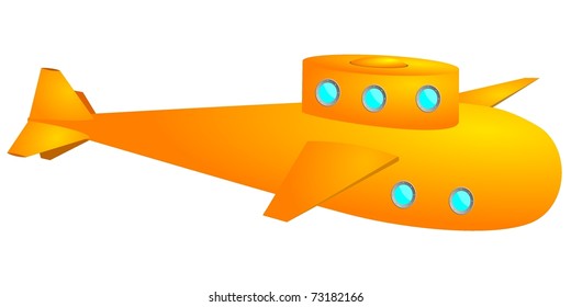 yellow submarine. vector