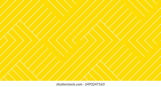 Diseño de Vector abstracto sin fisuras cuadrado chevron de la línea del patrón del fondo del verano amarillo. Fondo de verano.