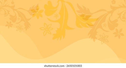 Yellow summer tropical background with palm leaves. Minimal flat design in bright color palette. Vector illustration perfect for vacation, beach, travel, and seasonal creative projects