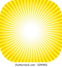 yellow sun abstract background - vector