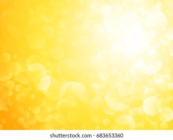 yellow sun bokeh shining background