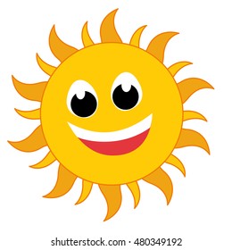 Yellow Sun burst icon isolated on background. Modern simple flat sign. Business internet concept. vector summer symbol for website design web button mobile app. Logo illustration