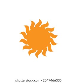 Gelbe Sonne Energie Vektor Logo Design