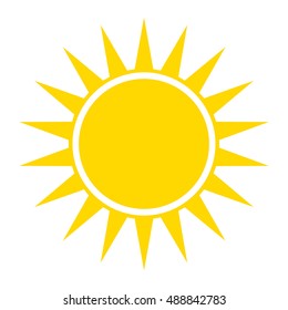 Yellow sun icon