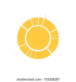 Yellow sun icon