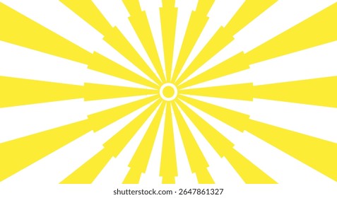 yellow sun light vector with abstract pattern on white background for summer background or nature theme	