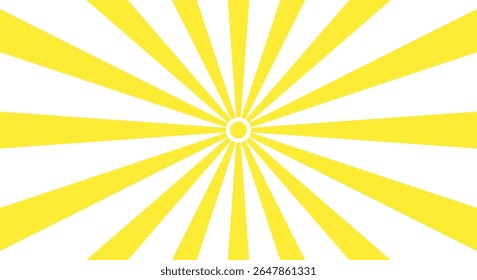 yellow sun light vector with abstract pattern on white background for summer background or nature theme	