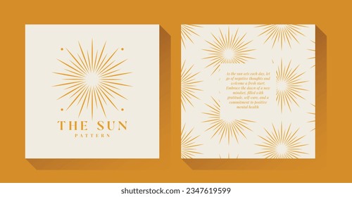 The Yellow Sun Pattern in Bohemian Style