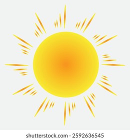 yellow sun pattern logo illustration